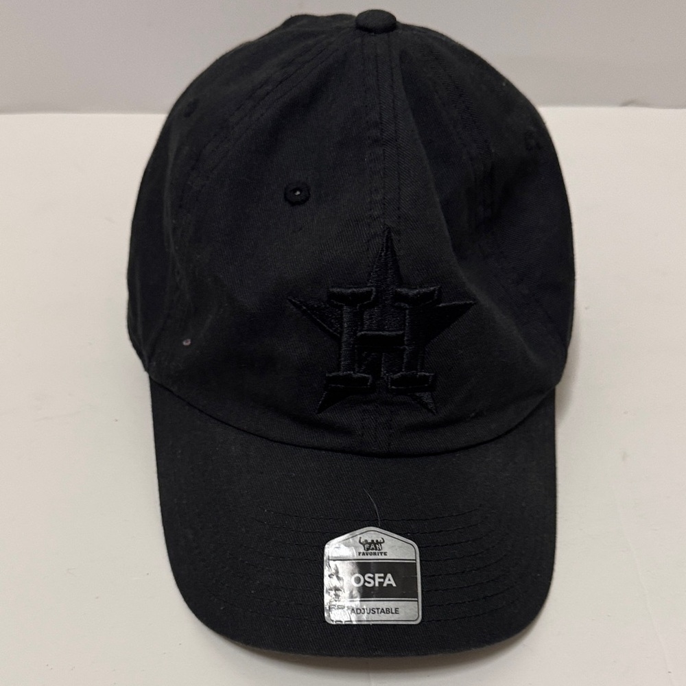 Black Embroidered Baseball Cap - One Size
